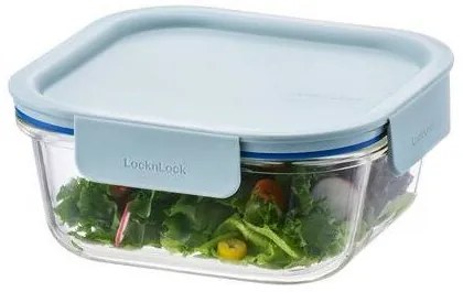 LOCKnLOCK Üveg doboz, négyzet alakú, CLEAR, 750ml, menta, 750 ml