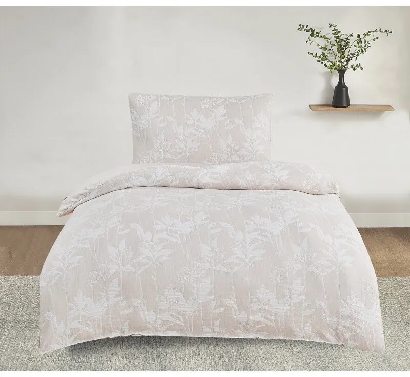 Jacquard ágynemű Alabama bézs , 140 x 200 cm, 70 x90 cm, 70 x 90 cm