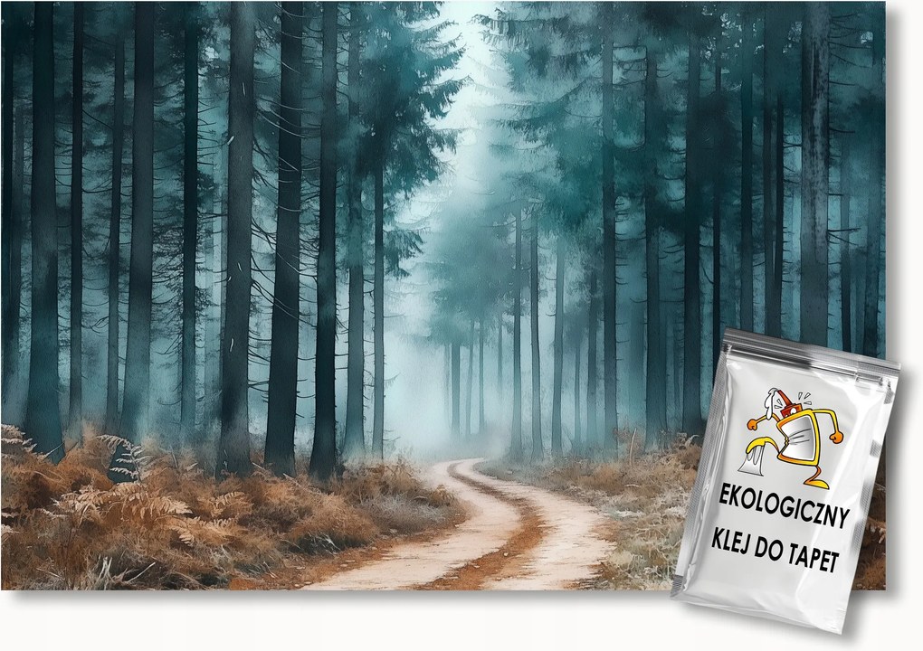 Fotótapéta Flizelina Tájkép Erdő Fák Út Ösvény 104x70,5 ragasztó