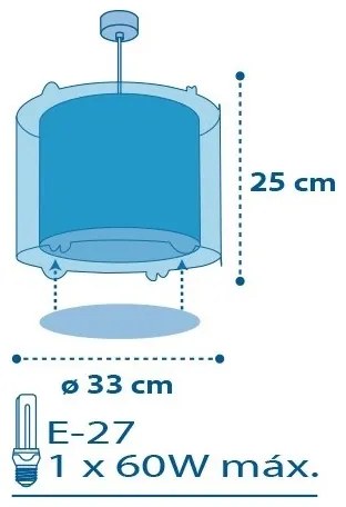 Dalber D-41342 - Gyereklámpa PLANETS 1xE27/60W/230V