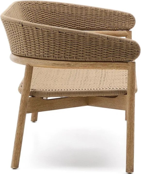 Bézs-natúr színű akácfa kerti kanapé Arinella – Kave Home