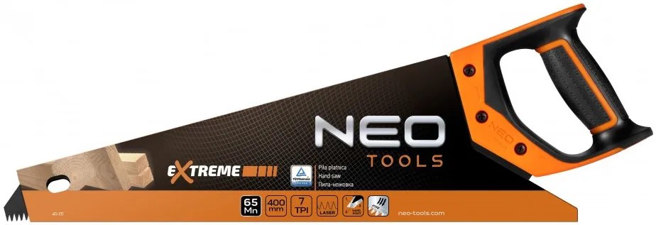Rókafarkú Fűrész 400Mm 7 Tpi Ptfe Neo Tools