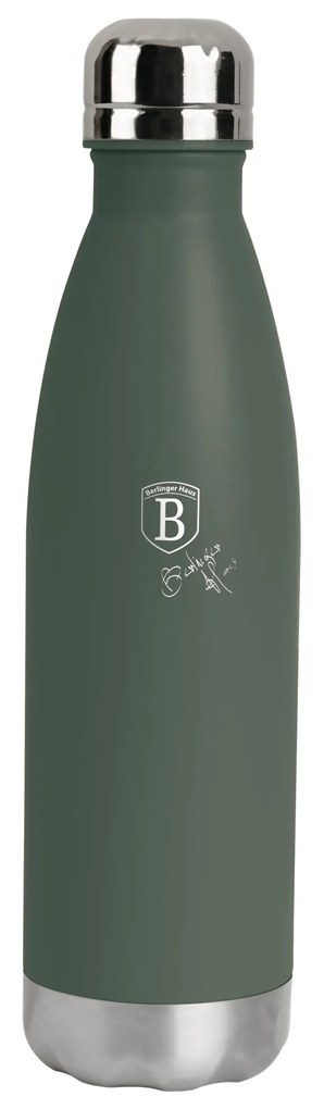 Berlinger Haus matt zöld rozsdamentes acél palack alakú termosz 500 ml
