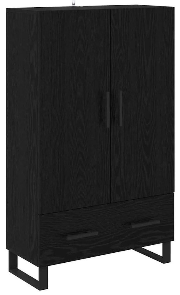 Magasfiú fiókkal Fekete tölgy 69,5 x 30 x 115 cm Faanyag