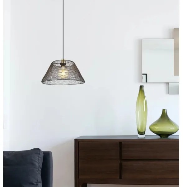 Globo 15646H1 - Csillár zsinóron BAKU 1xE27/40W/230V átm. 36 cm