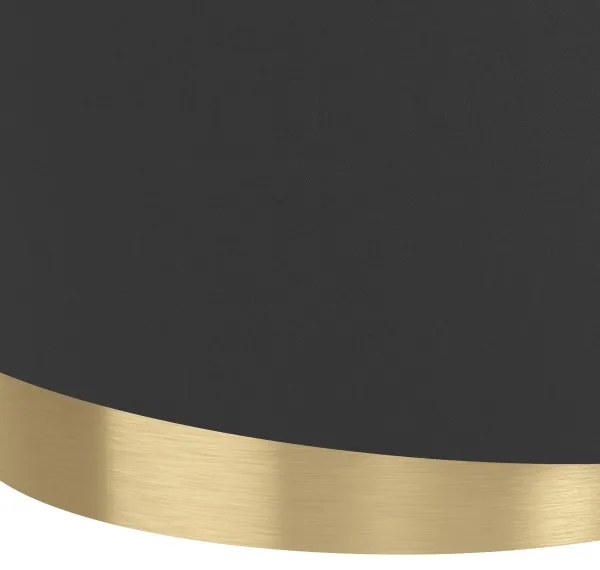 Eglo 39925 - Csillár zsinóron MANDERLINE 1xE27/40W/230V fekete/arany