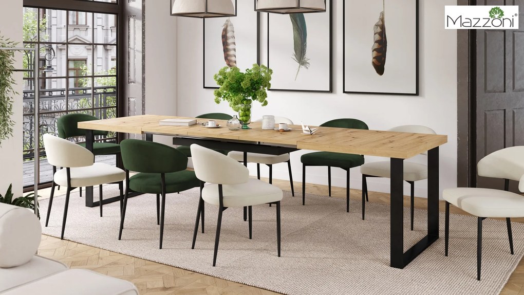 MAZZONI EXPORT IRIS Erdei Zöld (Victoria 68AC szövet) - MODERN LOFT KÁRPITOZOTT SZÉK NAPPALIBA/ÉTKEZŐBE