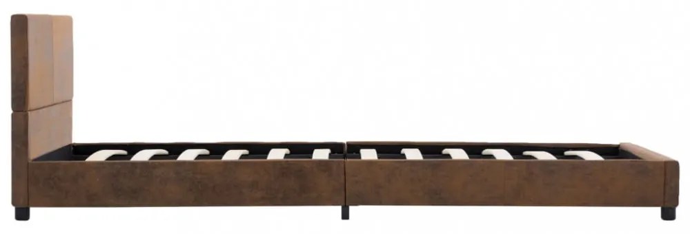 barna művelúr ágykeret 90 x 200 cm