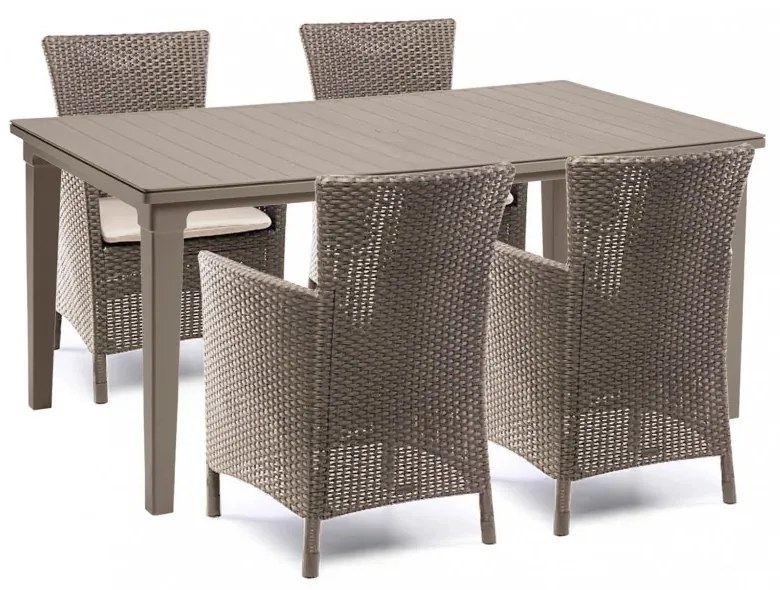 Futurowa 4+1 kerti bútor garnitúra szett