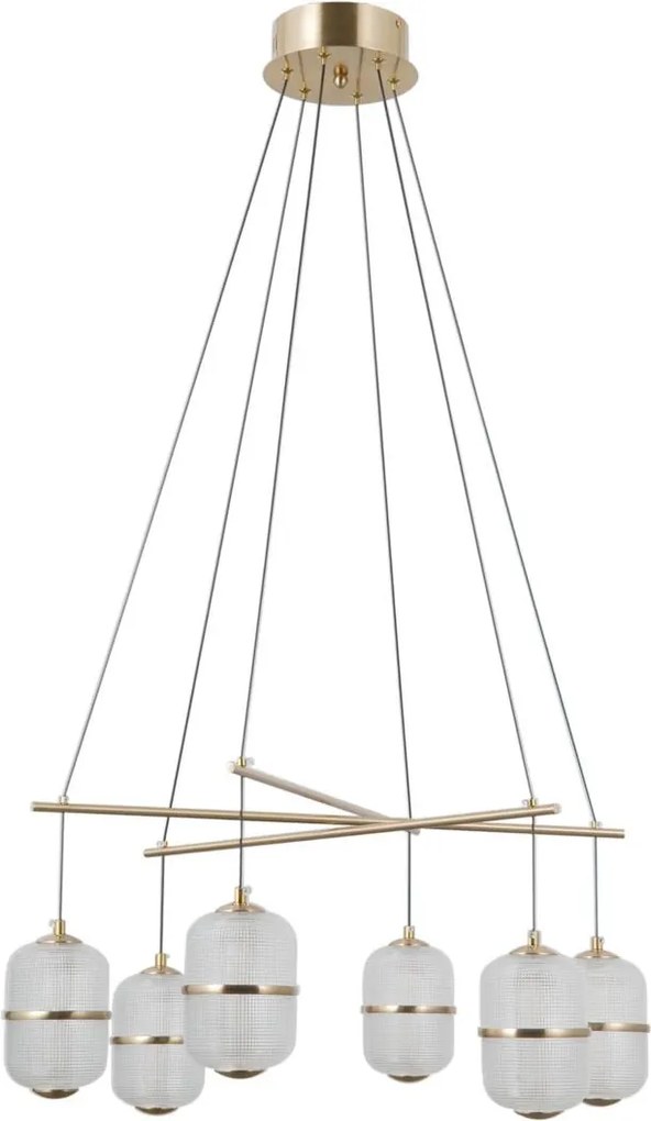 Italux modern függeszték alani átlátszó arany itxpnd-34375-6-hbr