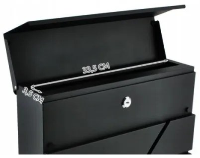 Postaláda 36,7x37 cm antracit