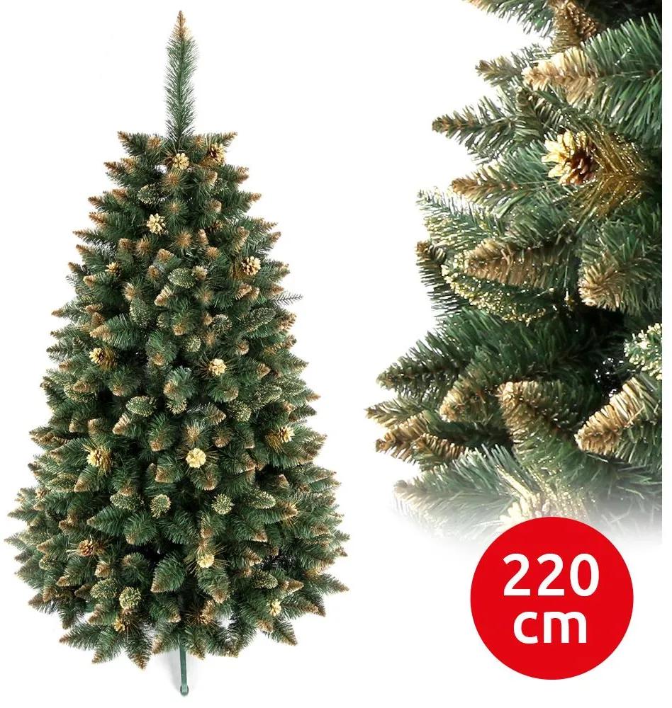 ANMA Karácsonyfa GOLD 220 cm borókafenyő AM0049
