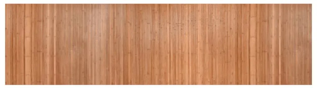 négyszögletű természetes bambusz szőnyeg 80 x 300 cm