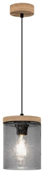 Spot-Light 161859151 - Csillár zsinóron MONSUN 1xE27/60W/230V fenyő