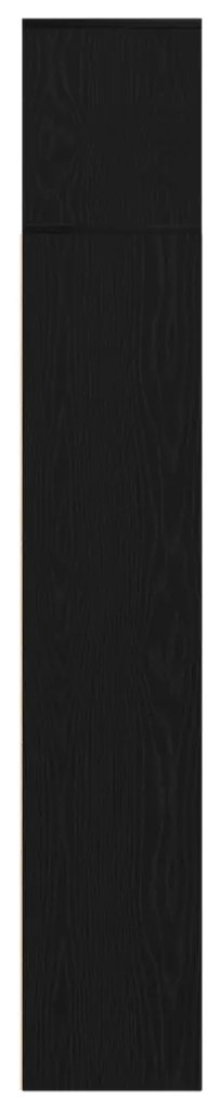 Könyvespolcok 3 db Fekete Tölgy 36x30x143 cm Mérnöki Fa