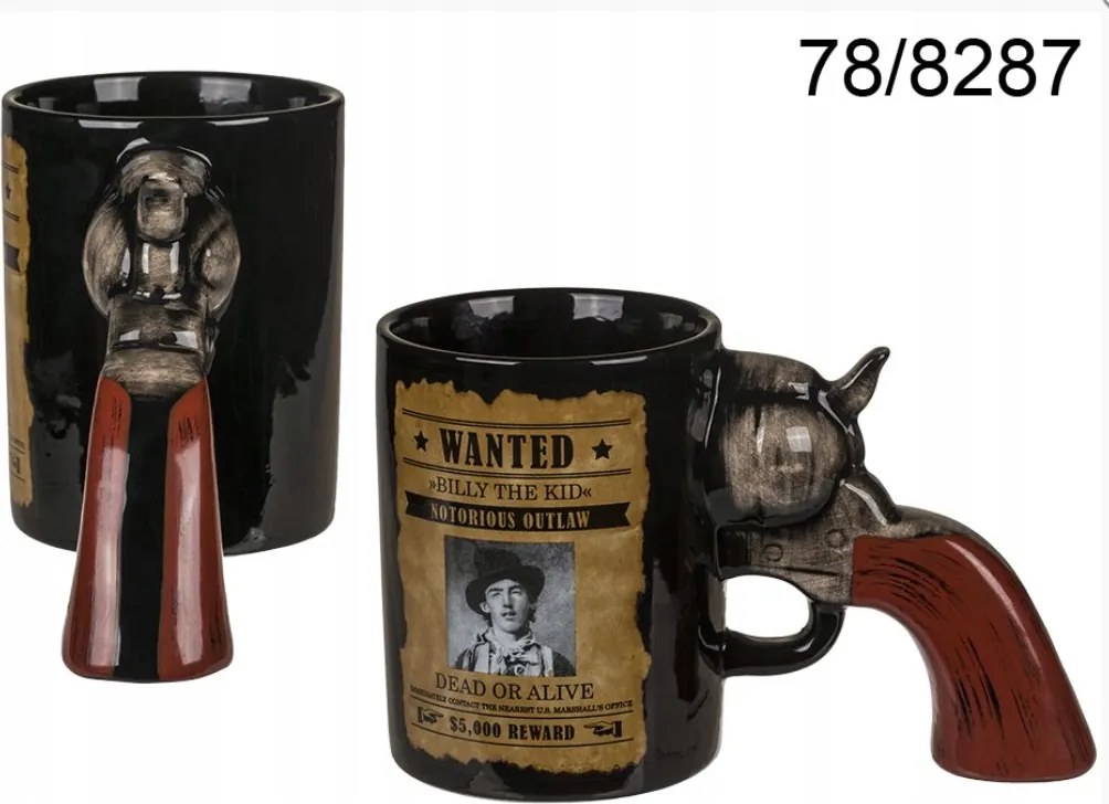 Bögre Revolver Vagány Vadnyugati Keres Élő Vagy Halott