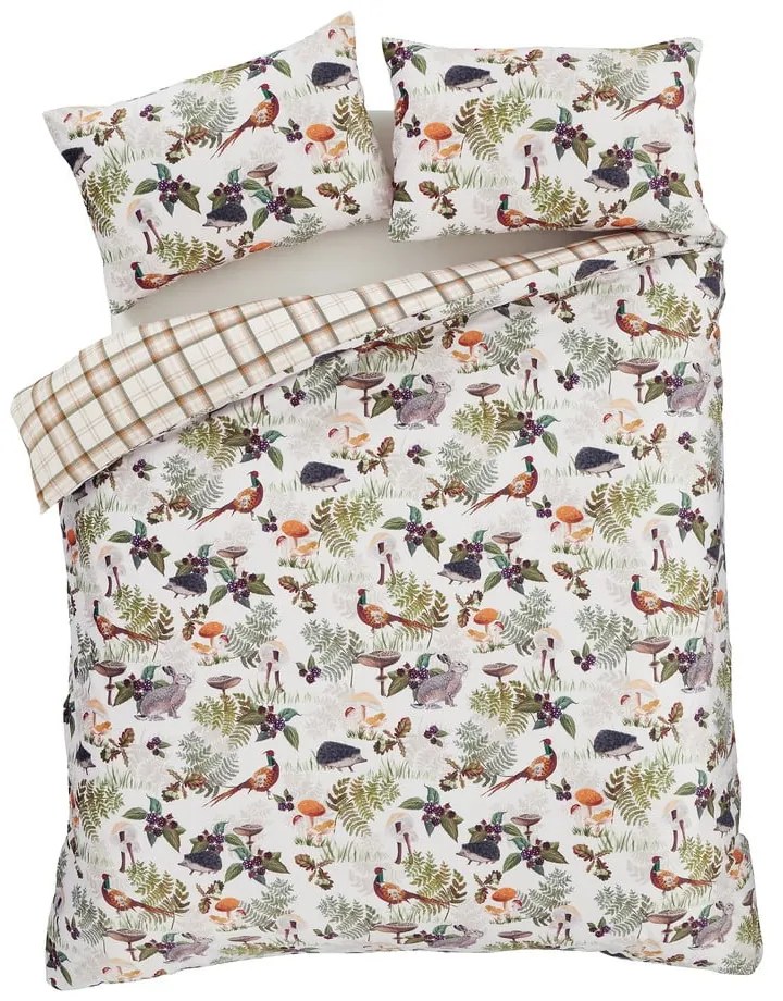 Kétszemélyes bársony ágyneműhuzat 200x200 cm Woodland Walk – Catherine Lansfield