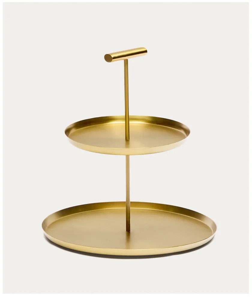 Rozsdamentes acél emeletes kínálótálca Aruc – Kave Home