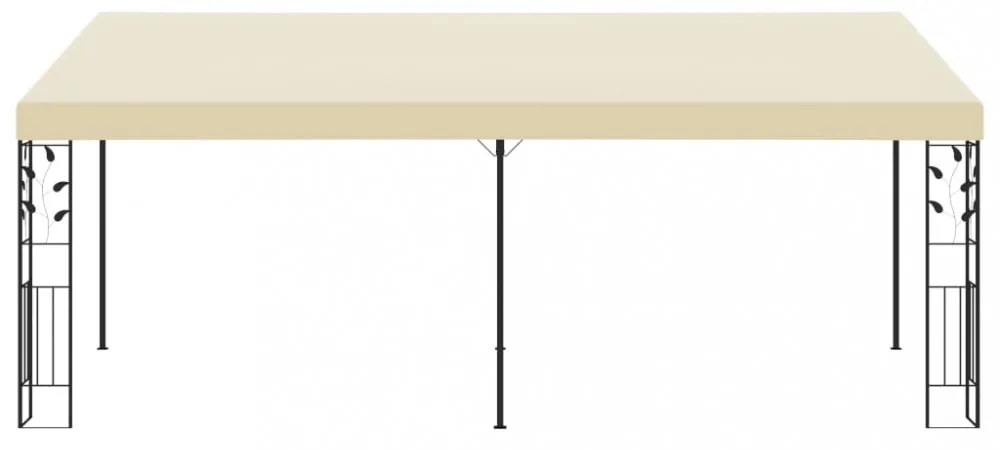 krémszínű falra szerelhető pavilon 6 x 3 x 2,5 m