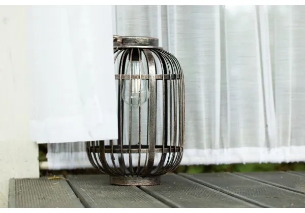 LED Napelemes lámpa LORETA 1xE27/1,2V 600 mAh IP44