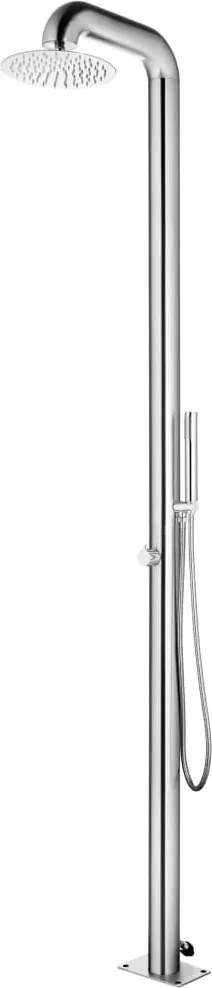 vidaXL rozsdamentes acél kerti zuhany 225 cm