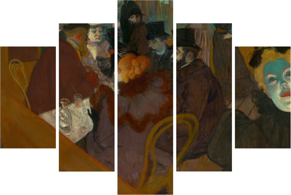 Kép - Henri de Toulouse-Lautrec, At the Moulin Rouge, reprodukciók (150x105 cm)