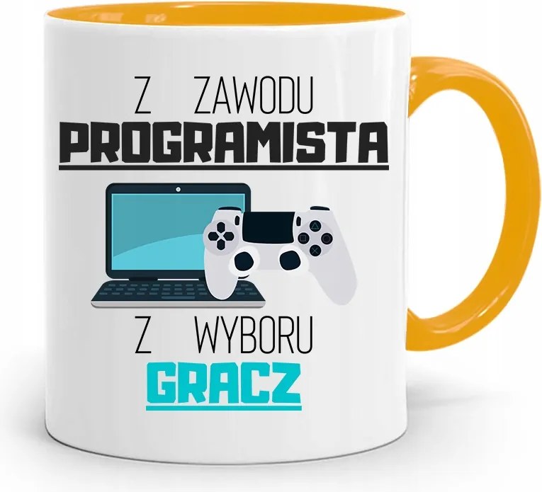 Sárga Bögre Játékos Programozó Informatika fényképes nyomtatással