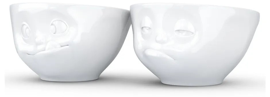 Fehér porcelán 'huncut' edény szett, 2 darab, 200 ml - 58products