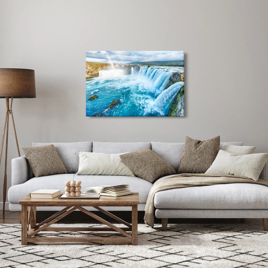 Kép - Godafoss vízesés (90x60 cm)