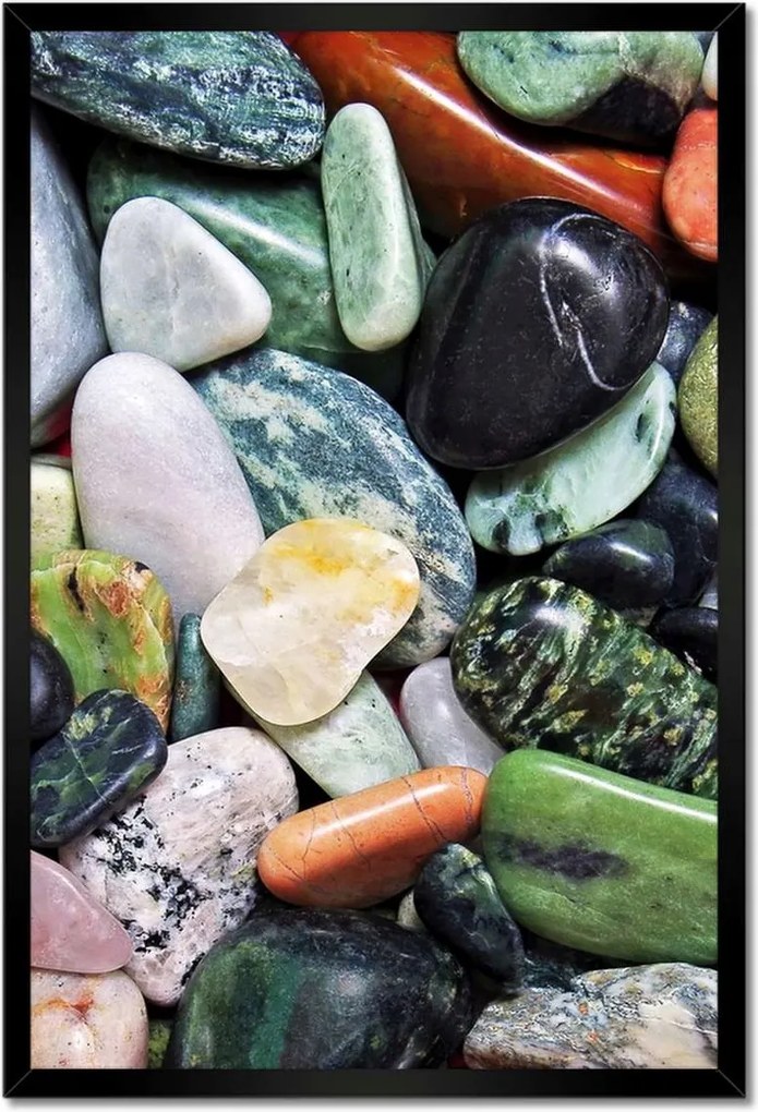 Poszterek keretben 40x60 Színes kövek