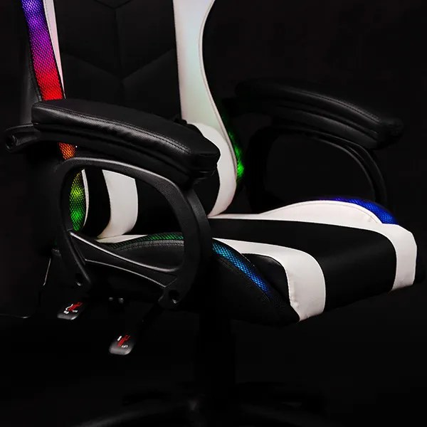 X-Style Combat 4.0 LED Gamer szék Black-White