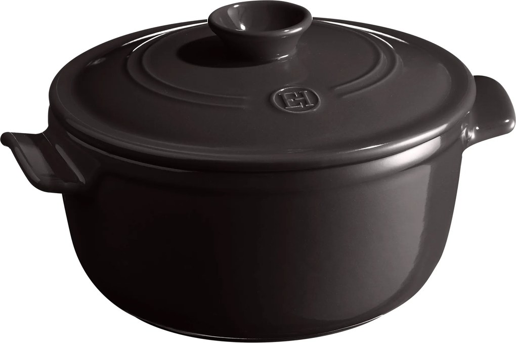 Emile Henry Kerámia pároló fazék 2,5 l Fekete