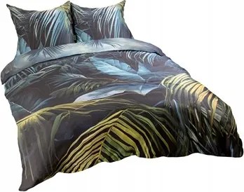 Ágyneműhuzat 160x200 100% Pamut Kék Levelek Ágyneműhuzat Garnitúra 12403