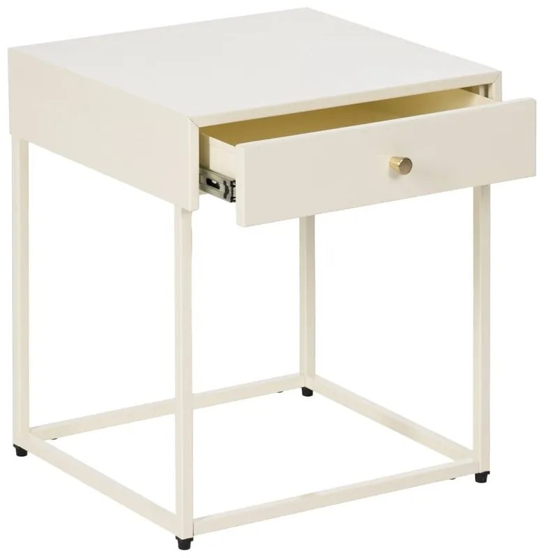 Krémszínű éjjeliszekrény Nara – Ixia