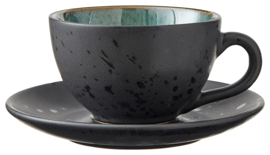 Fekete-sötétkék kerámia csésze szett 4 db-os 240 ml Gastro Black/Mix – Bitz