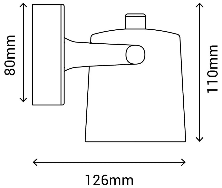 Ibai fehér falilámpa, magasság 11 cm - SULION