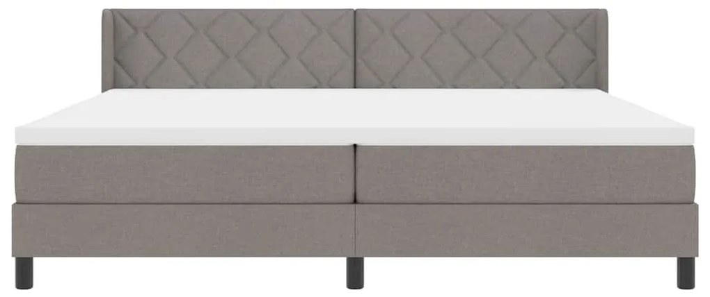 Boxspring ágy matraccal matracmal Tópszínű 200 x 200 cm