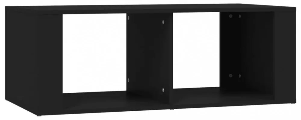 fekete szerelt fa dohányzóasztal 100 x 50 x 36 cm