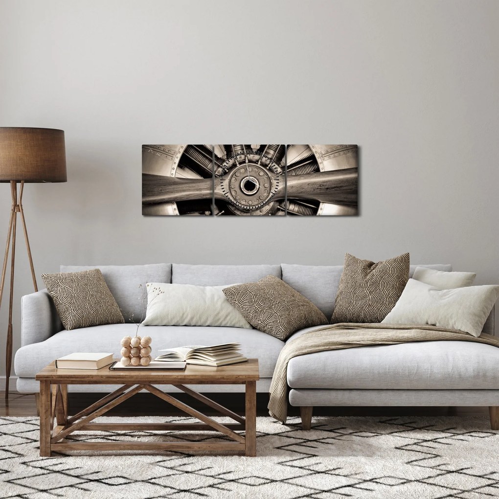 Kép - Légcsavar (órával) (90x30 cm)