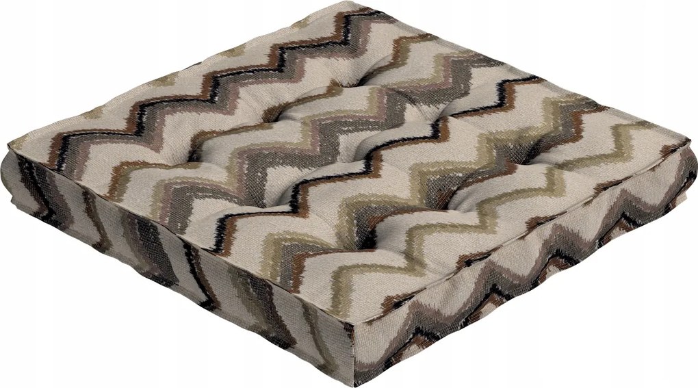 Kuba székpárna 40x6 bézs-olívazöld