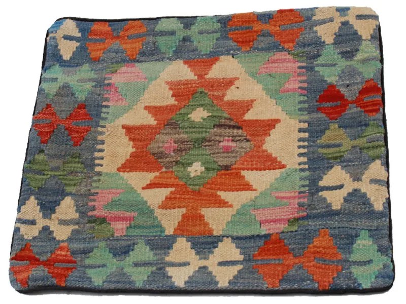 Kilim párna 55x55 kézi szövésű Kelim díszpárna
