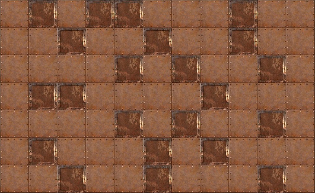 Fotótapéta Fém rozsda ipari loft erős minta textúra 208x146 +ragasztó