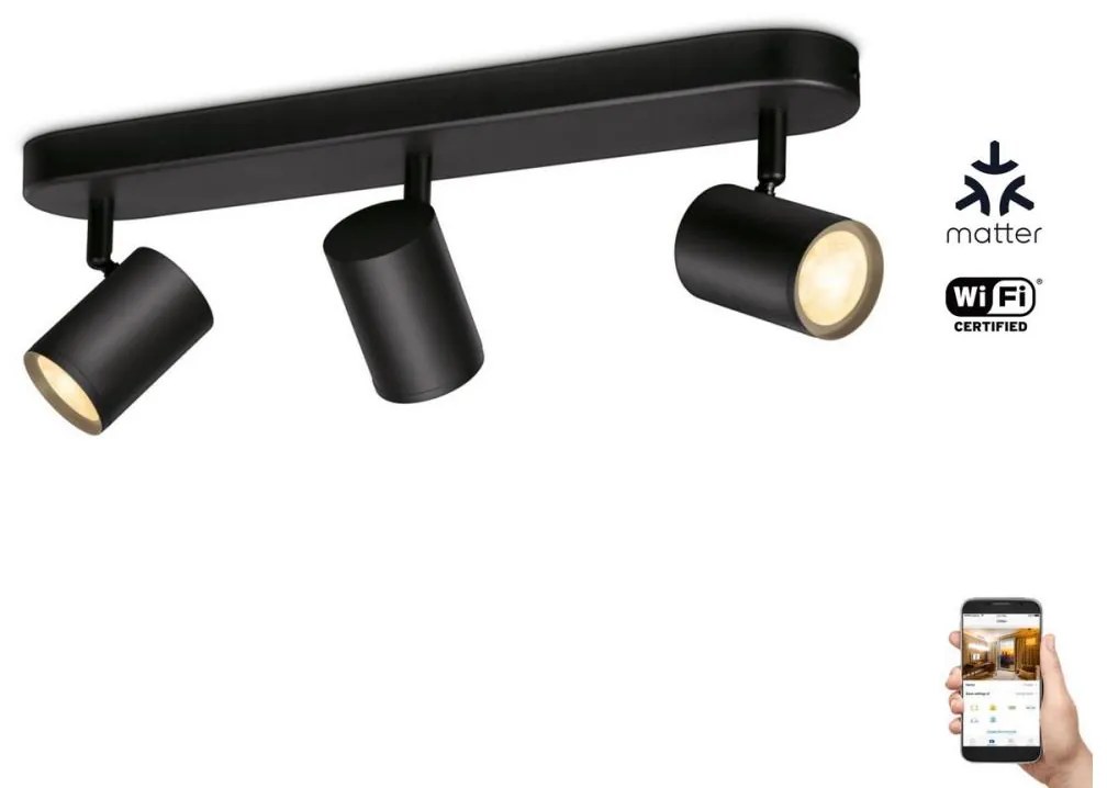 WiZ WiZ - LED Dimmelhető spotlámpa IMAGEO 3xGU10/4,9W/230V 2700-6500K Wi-Fi WI0033