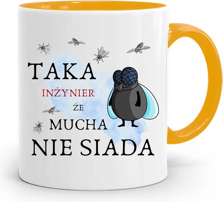 Mérnöknek Sárga Ajándék Bögre fényképes nyomtatással