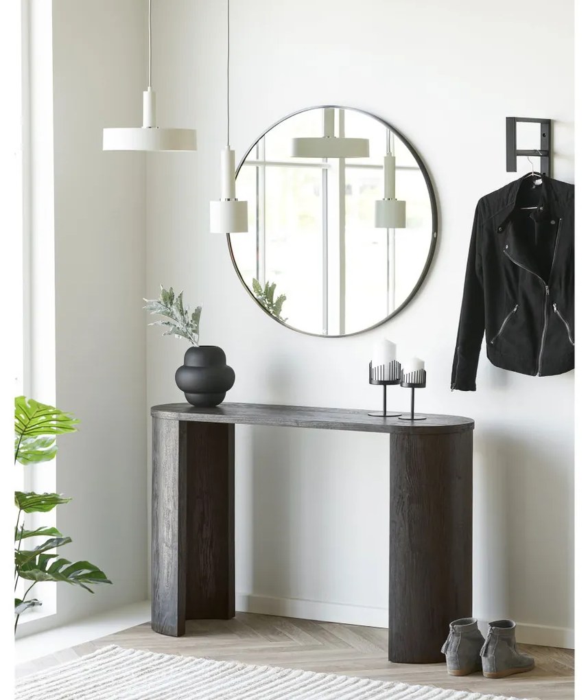 Bibione konzolasztal sötétbarna, 38x114x75 cm
