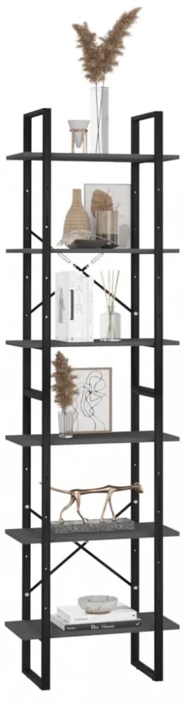 2 db szürke forgácslap tárolópolc 60 x 30 x 210 cm
