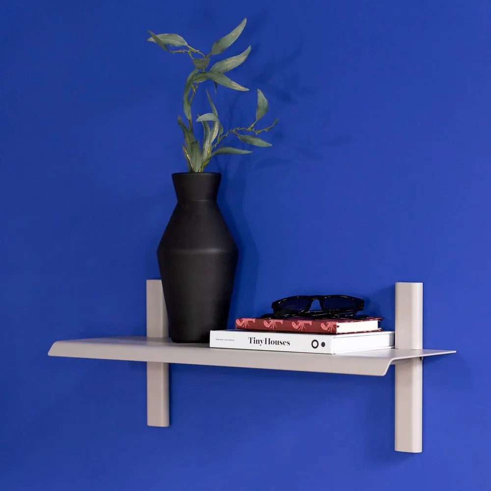 Szürkésbarna fém fali polc 60 cm Hola – Spinder Design