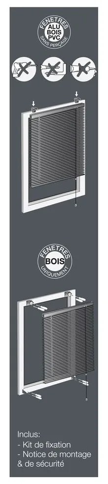 Narancssárga fém zsaluzia 90x130 cm Venitien – douceur d'intérieur
