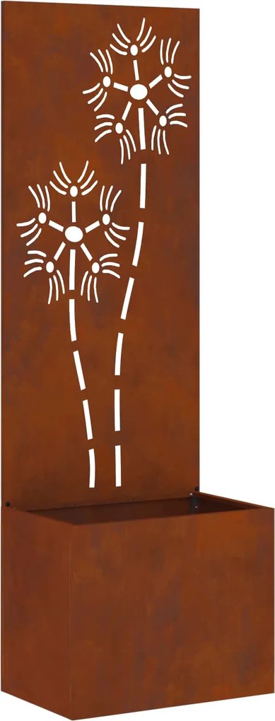 vidaXL Kertvédő vászon Rozsdás 50 x 32 x 150 cm időjárásálló acél