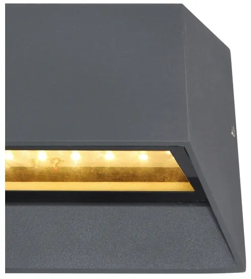 Globo 34175 - LED Kültéri fali lámpa HONNA LED/7W/230V IP54 antracit